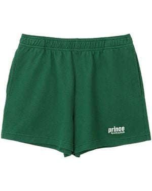 Sporty & Rich Prince Sporty Cotton Shorts - Green