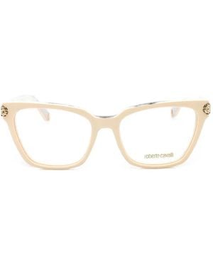 Roberto Cavalli Cat-Eye-Frame Glasses - Natural