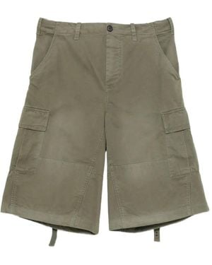 Fendi Adjustable-Waist Cargo Shorts - Green