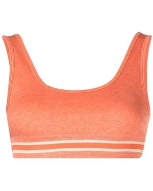 The Upside Soutien-Gorge Daisy À Bords Rayés - Orange