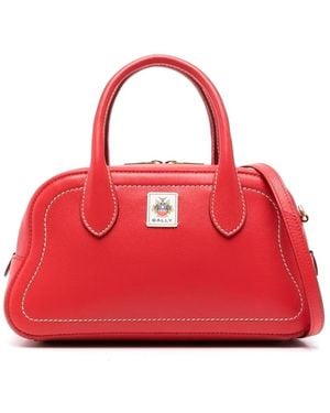 Bally ロゴパッチ ハンドバッグ - レッド