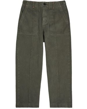 The Elder Statesman Pantalones Dundy con trabillas - Verde