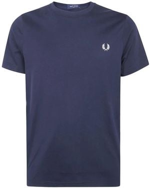 Fred Perry Crew Neck T-Shirt - Blue