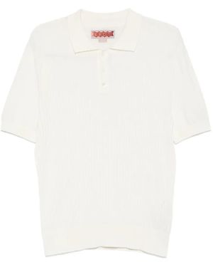 Baracuta Ribbed Polo Shirt - White