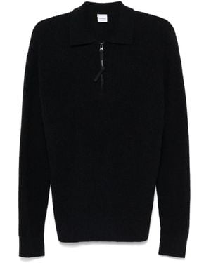 Aspesi Polo De Punto Pescador - Negro