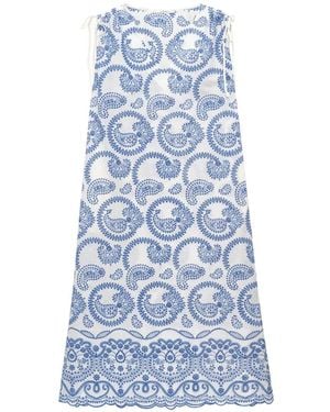 Maliparmi Broderie Anglaise Dress - Blue