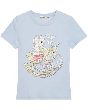 OPEN YY Baby Graphic T-Shirt - Blue