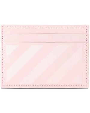 Off-White c/o Virgil Abloh Diagonal-Stripes Card Case - Pink