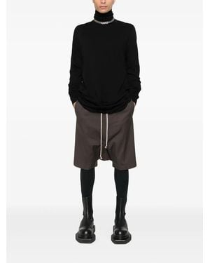 Rick Owens Bermuda Con Coulisse - Nero