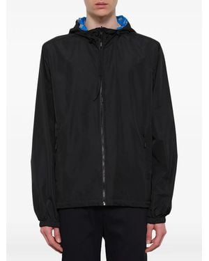 KENZO Reversible Logo-Print Windbreaker - Black