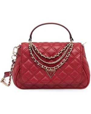 Guess Giully Chain-Link Tote Bag - Red