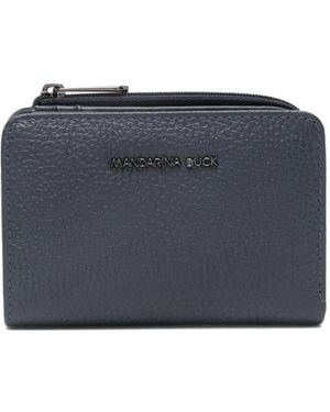 Mandarina Duck Cartera con letras del logo - Azul