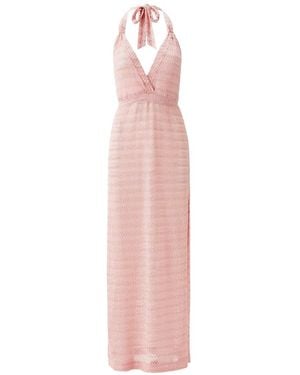 Melissa Odabash Mariah Tie-Neck Maxi Dress - Pink
