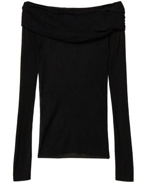 Twinset Off-Shoulder Jumper - Black