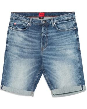 HUGO Klassische Jeans-Shorts - Blau