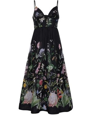 Cara Cara Vestido midi Pero - Negro