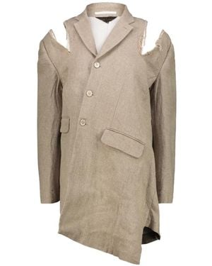 Comme des Garçons Cut-Out Blazer - Natural