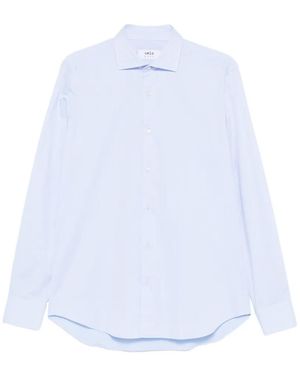VELA SHOP Long-Sleeve Spread-Collar Shirt - White