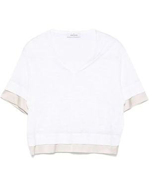 Gran Sasso レイヤード Tシャツ - ホワイト