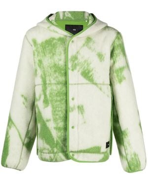 Y-3 Fuzzy Fleece フーデッド ジャケット - グリーン