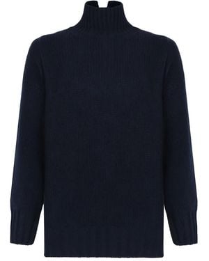 Douuod Trui Met Hoge Hals - Blauw