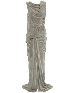 Rick Owens Drapiertes Maxikleid - Weiß