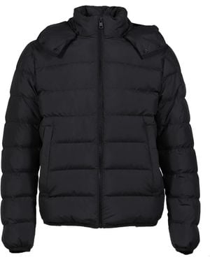 Moncler Gesteppte Kapuzenjacke - Blau
