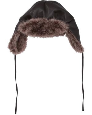 P.A.R.O.S.H. Fur-Trim Hat - Brown