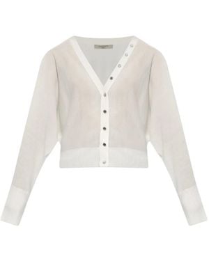 AllSaints Cardigan Con Scollo A V - Bianco