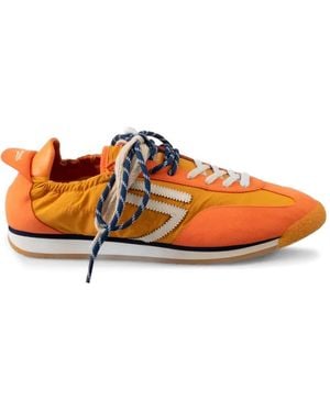 PURAAI Lace-Up Fastening Trainers - Orange