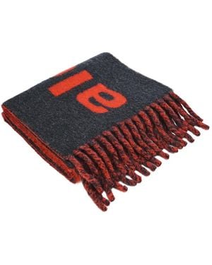 Alexander Wang Rectangular Fringed Scarf - Red