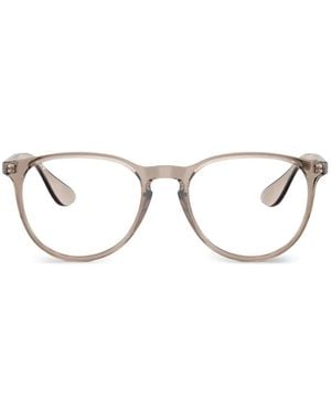 Ray-Ban Erika Brille Mit Rundem Gestell - Natur