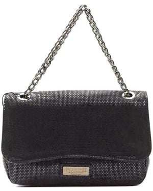 Pompei Donatella Sac À Bandoulière En Daim - Black