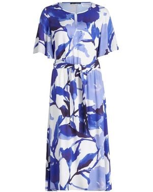 Betty Barclay Floral-Print Belted Dress - Blue