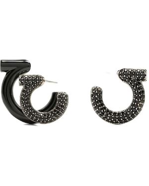 Ferragamo Embellishment Earrings - Black