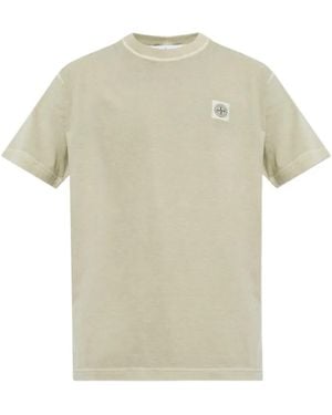 Stone Island Logo-Patch T-Shirt - White