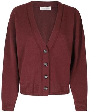 Roberto Collina V-Neck Knitted Cardigan - Red