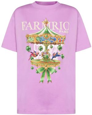 FARM Rio Paris Carousel T-Shirt - Pink