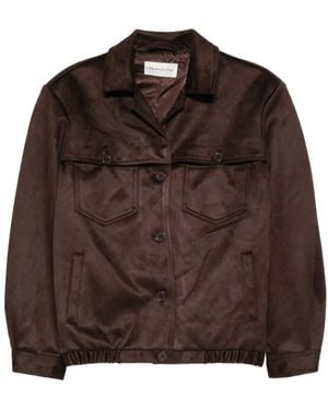 Frankie Shop Hester Jack Van Imitatie Suède Knopen - Bruin