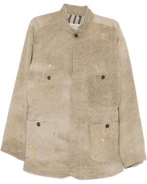 Ziggy Chen Camicia Con Coulisse - Neutro
