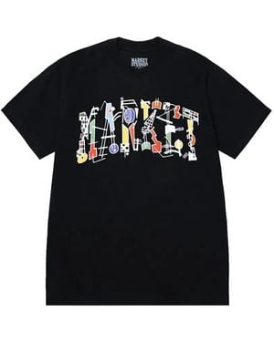 Market Work Of Arc Graphic-Print T-Shirt - Black