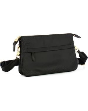 Borbonese Sac Porté Épaule Op' Texturé - Black