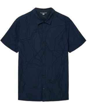 John Varvatos Elio Short-Sleeve Shirt - Blue