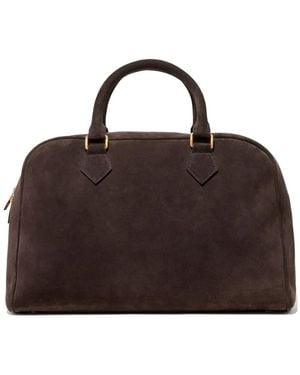 Nili Lotan Jaclyn Suede Shoulder Bag - Brown