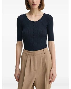 Herskind Top Henley A Coste - Blu