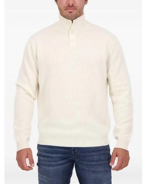 Daniele Fiesoli Button-Up High-Neck Jumper - White