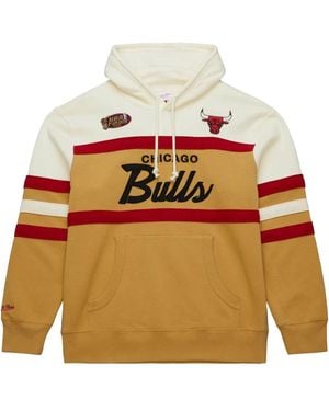 Mitchell & Ness Nba Head Coach Bulls "Tan/Cream" Hoodie - Multicolour