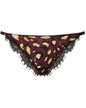 Twinset Bragas con animal print - Marrón