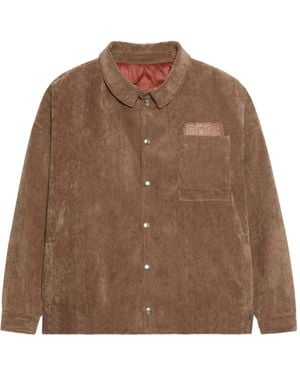 Gcds Corduroy Shirt Jacket - Brown