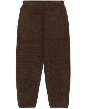 Homme Plissé Issey Miyake Rustic Trousers - Brown